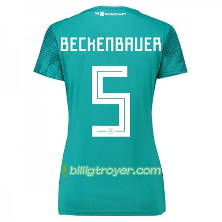 Billige Fotballdrakter Tyskland Beckenbauer 5 Dame VM 2018 Bortedraktsett